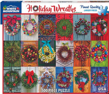 Holiday Wreaths, Alison Lee (500pcs)