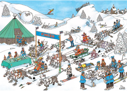 Reindeer Races / La course de rennes, JVH (500pcs)